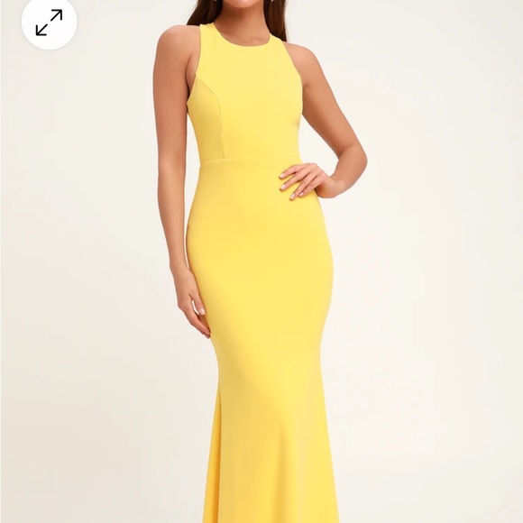 Lulus Power of Wow Yellow Backless Maxi Dress — Wedding, Prom, Formal - Picture 2 of 12